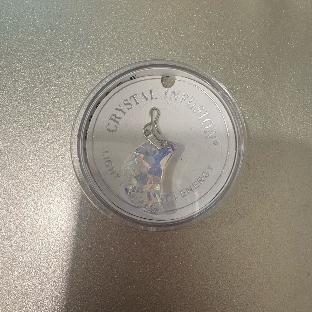 Alex & Ani swarovski like charm with box . Moon design